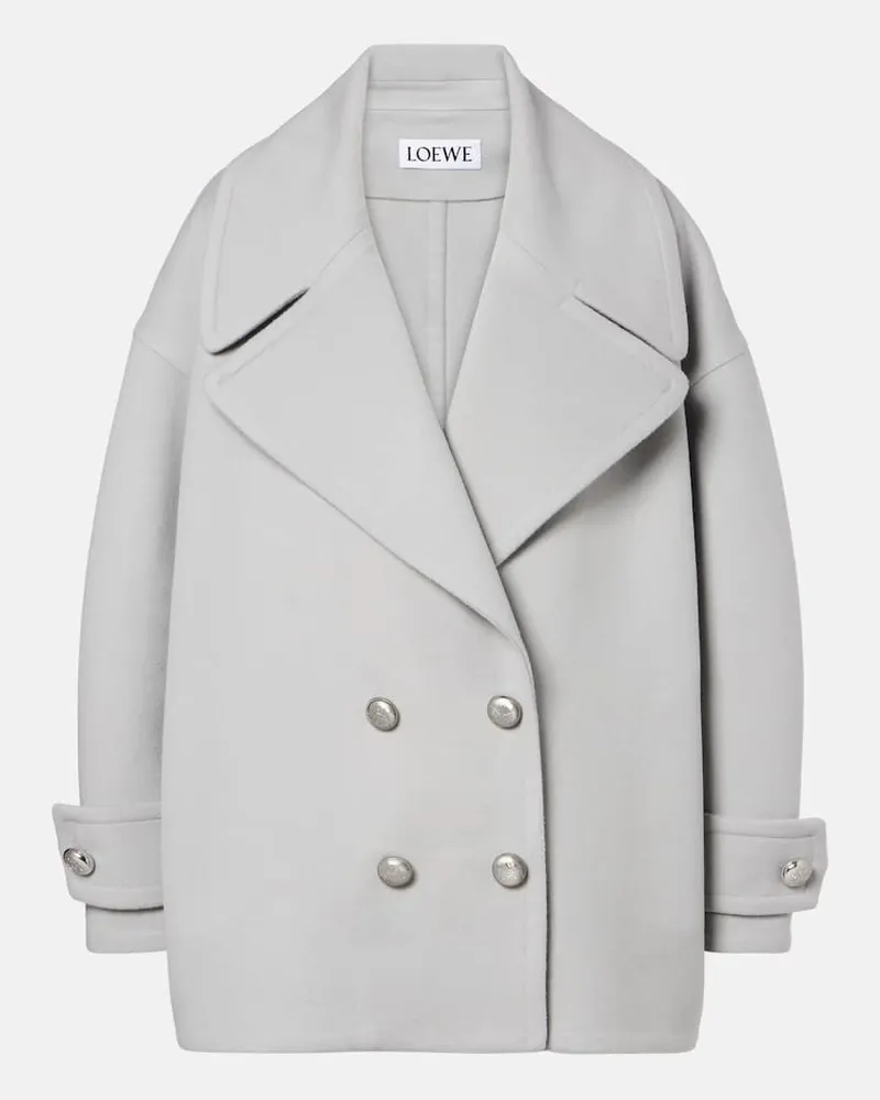 Loewe Cabanjacke Pebble aus Wolle Grau