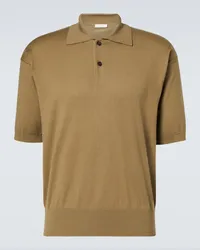 The Row Polohemd Tiago aus Baumwolle und Kaschmir Beige