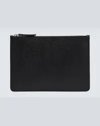 Maison Margiela Pouch aus Leder Schwarz