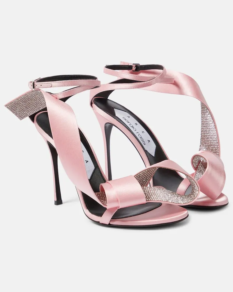 Area X Sergio Rossi Verzierte Sandalen Marquise Rosa