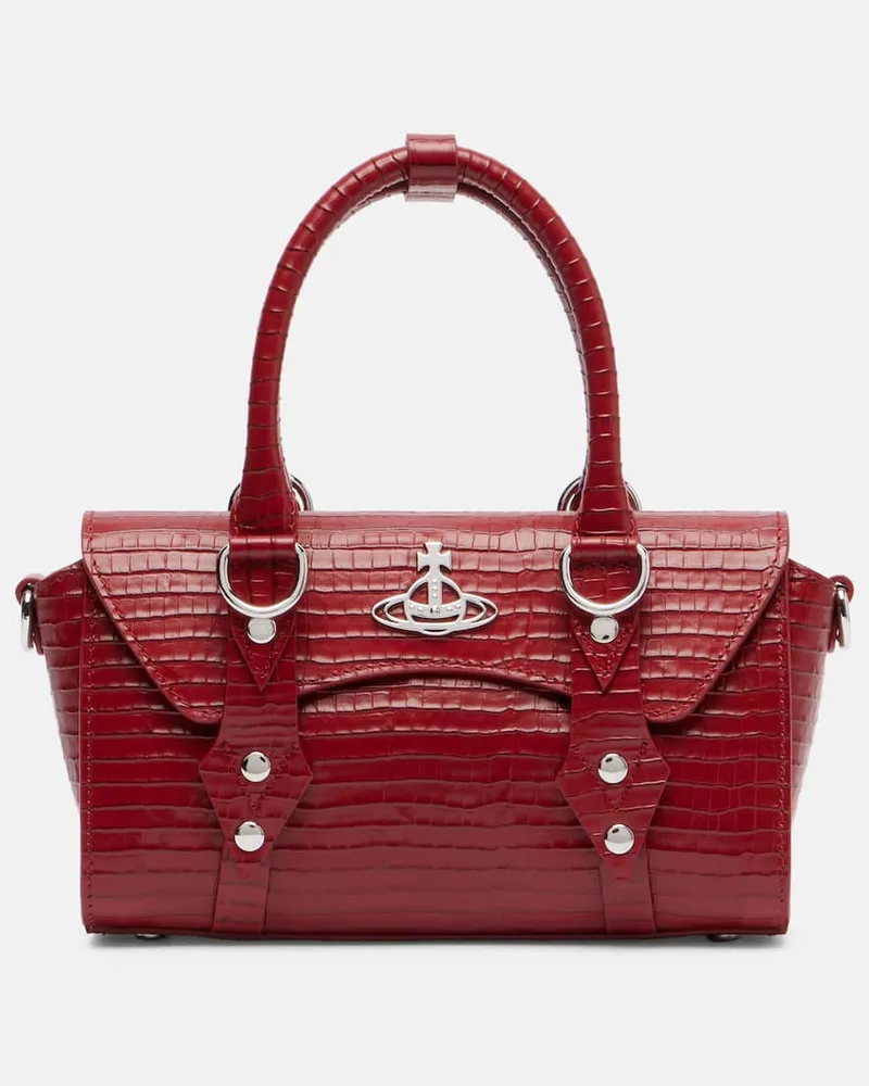 Vivienne Westwood Tote Bag Bettina Mini aus Leder Rot