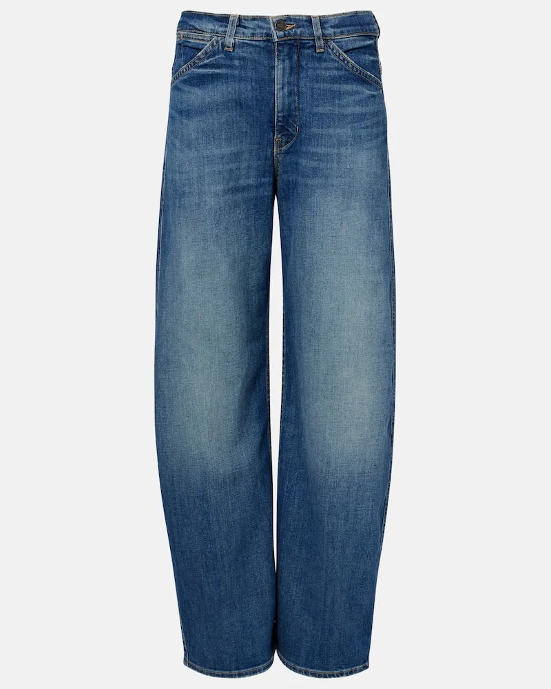 Nili Lotan Barrel Jeans Tribeca Blau