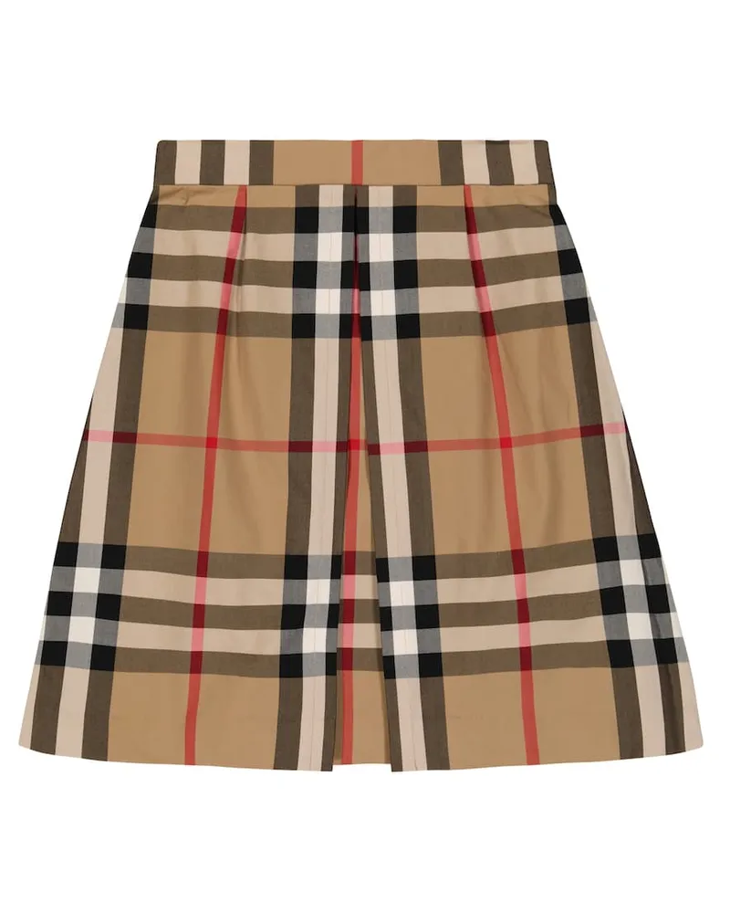Burberry Rock aus Baumwollpopeline Multicolor