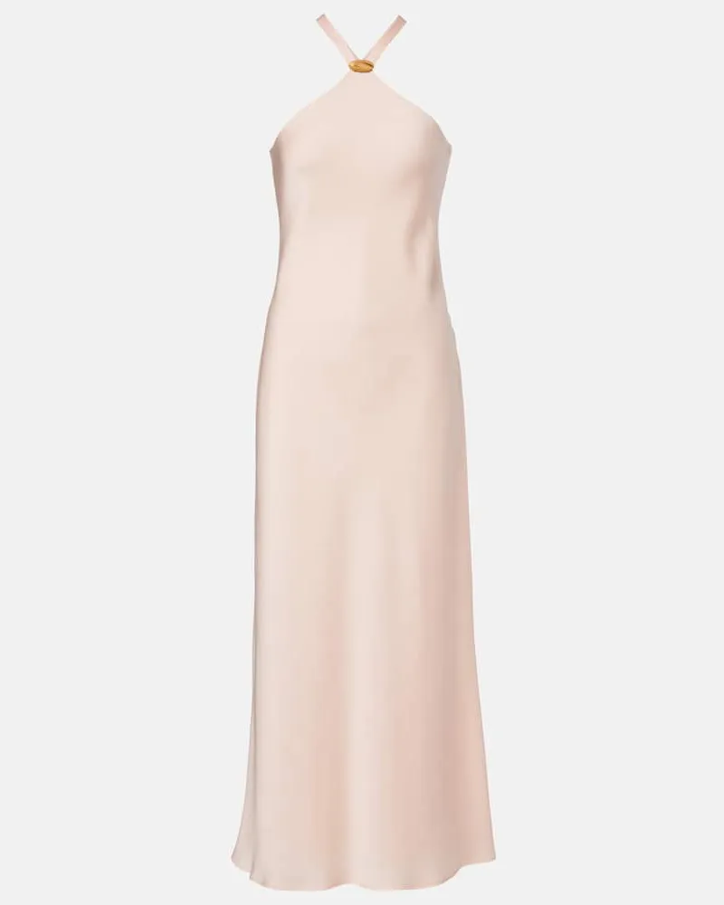 Max Mara Slipdress Ghiotto aus Satin Rosa