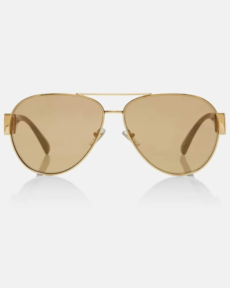 Versace Aviator-Sonnenbrille Greca Gold