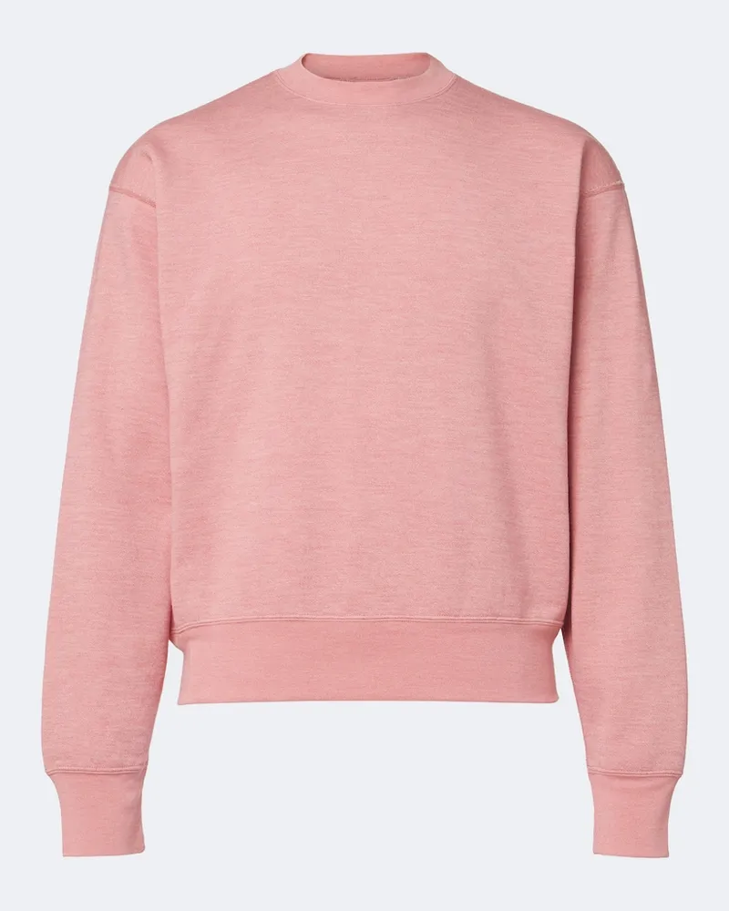 AURALEE Sweatshirt aus Baumwolle, Wolle und Seide Rosa