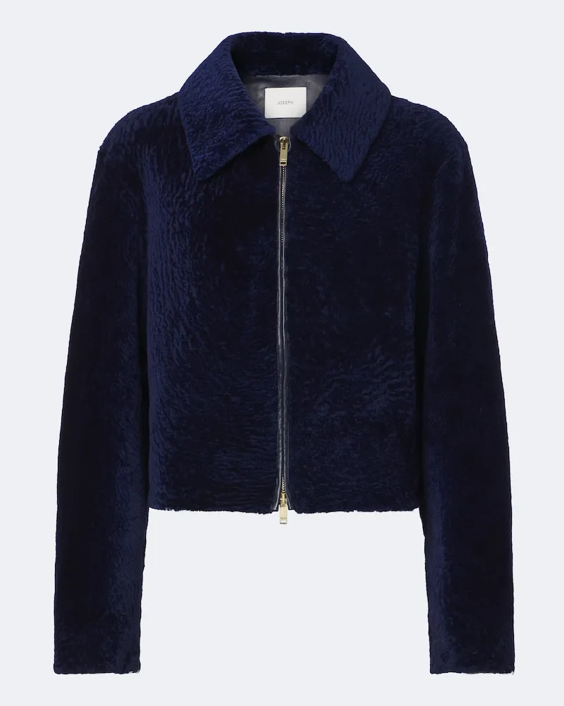 Joseph Jacke Liris aus Shearling Blau