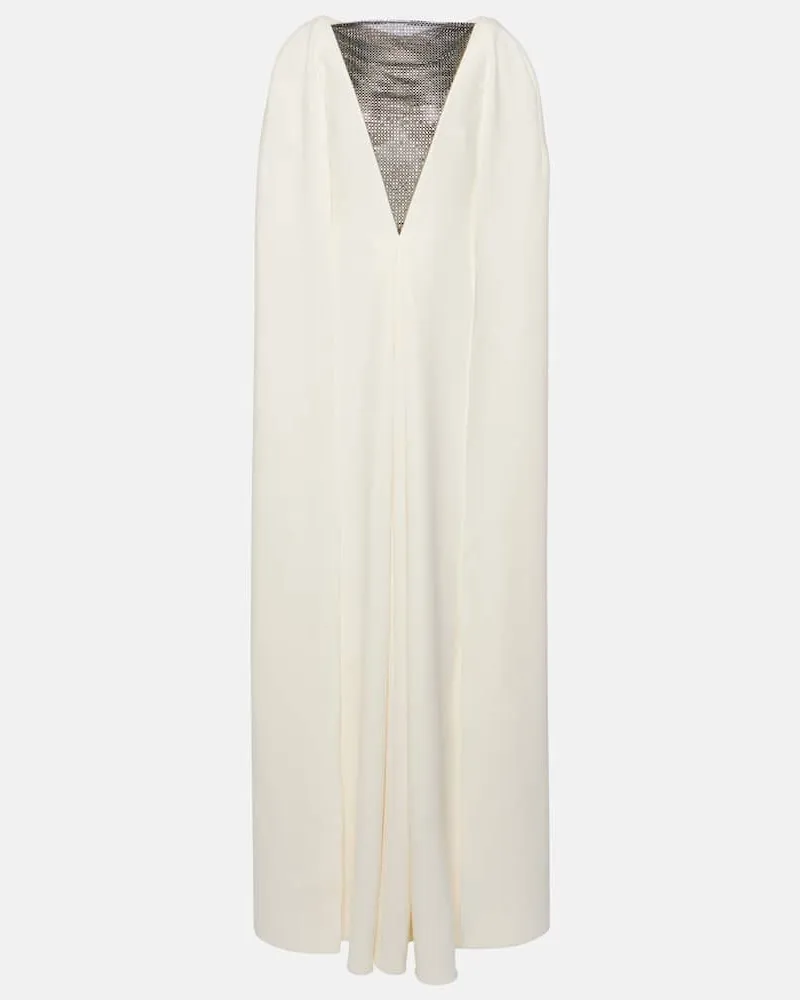 Safiyaa Verzierte Robe Abrielle Weiß