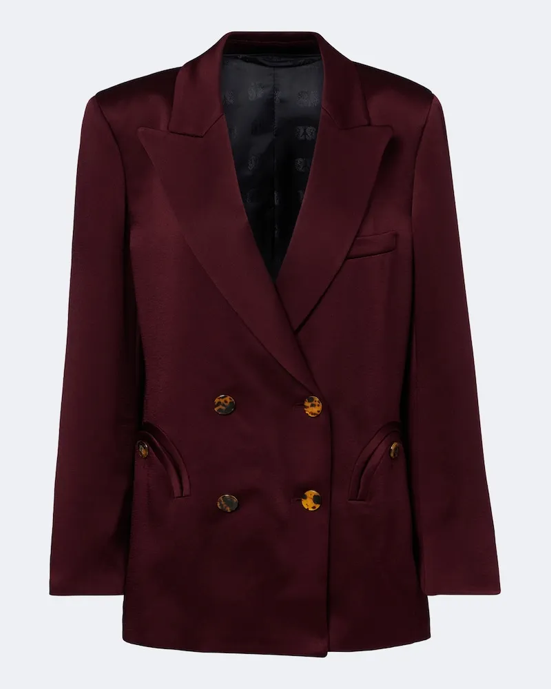 Blazé Milano Blazé Milano Blazer Everynight aus Satin Burgunderrot