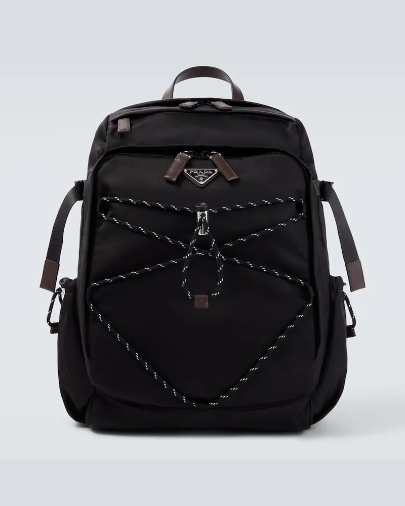 Prada Rucksack Prada Speedrock aus Re-Nylon Schwarz