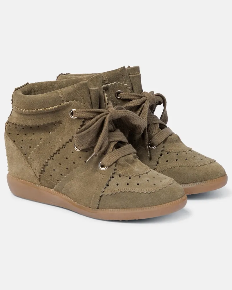 Isabel Marant Wedge-Sneakers Bobby Grün
