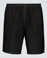 Prada Badeshorts aus Re-Nylon Schwarz