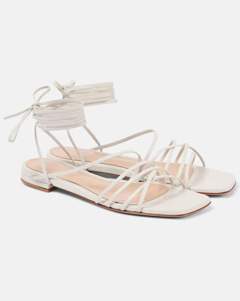 Gianvito Rossi Sandalen aus Leder Weiß