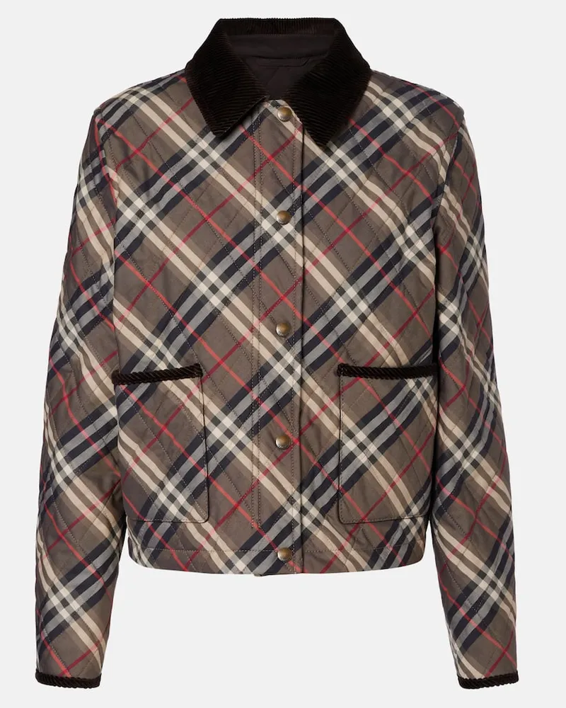 Burberry Steppjacke Burberry Check aus Baumwolle Multicolor