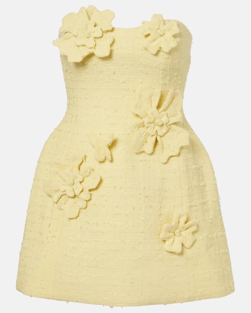 LEO LIN Kleid Rosario aus Tweed Gelb