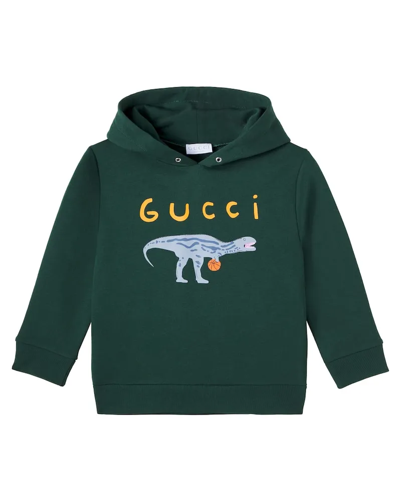 Gucci X Euan Roberts Hoodie aus Baumwoll-Jersey Grün