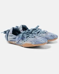 Acne Studios Sneakers aus Denim Blau