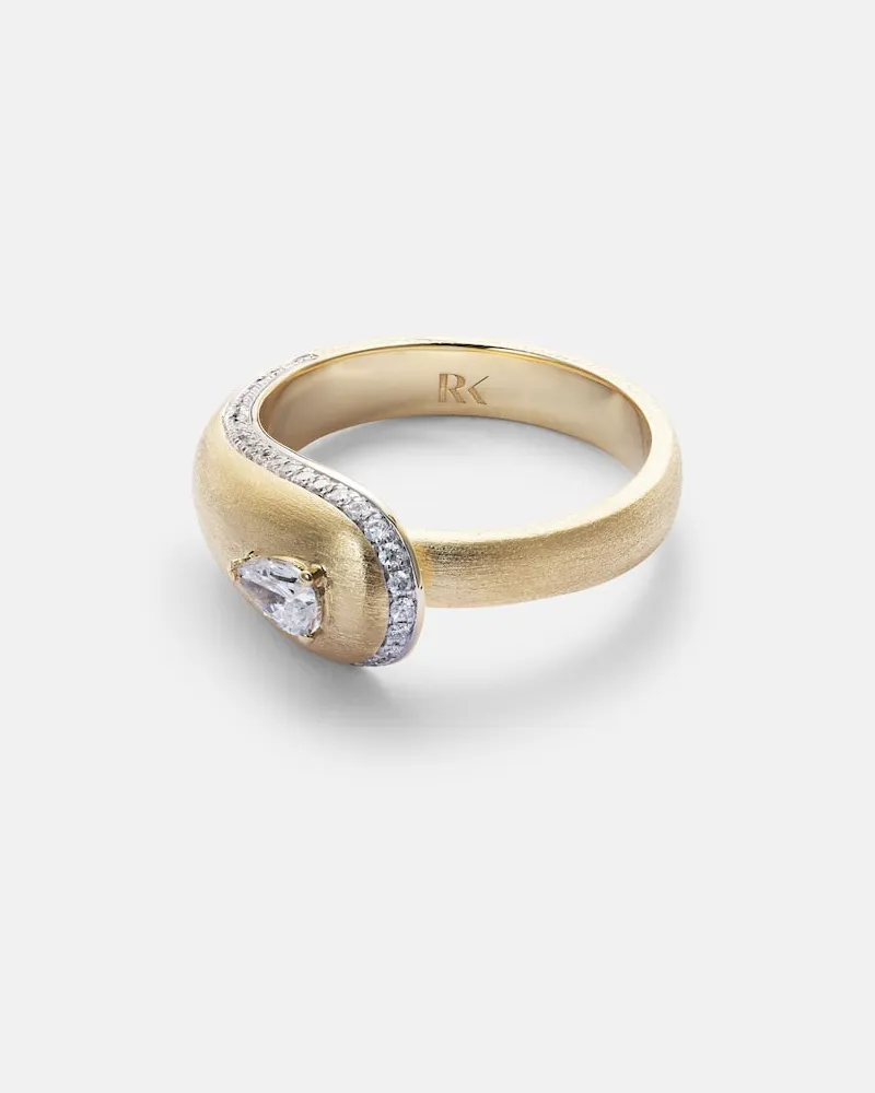 Rainbow K Ring Prestige aus 18kt Gelbgold mit Diamanten Gold