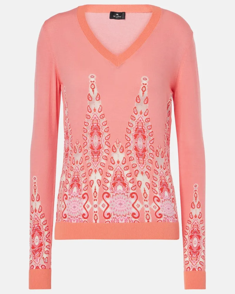 Etro Bedruckter Pullover Rosa