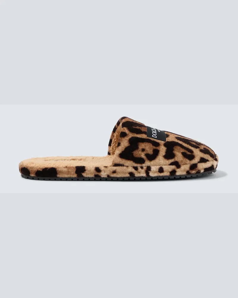 Dolce & Gabbana Slippers Braun