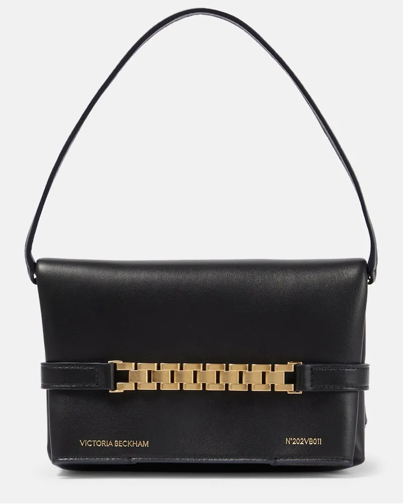 Victoria Beckham Schultertasche Mini Chain aus Leder Schwarz