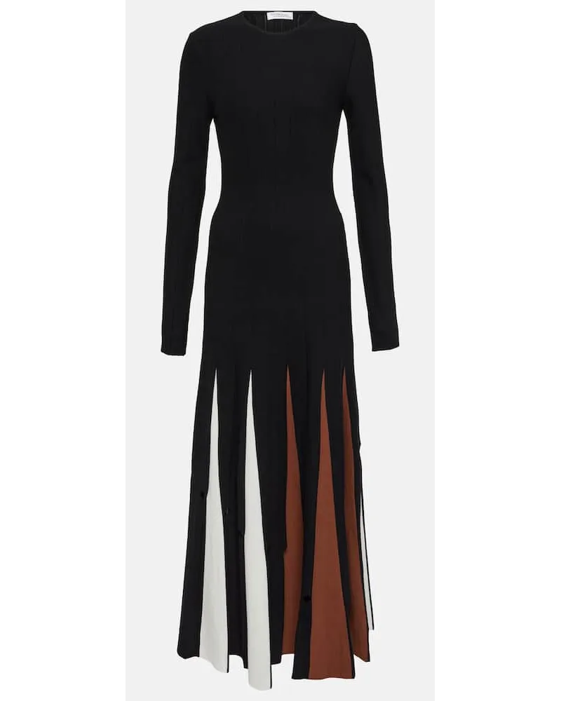 Gabriela Hearst Maxikleid aus Schurwolle Schwarz