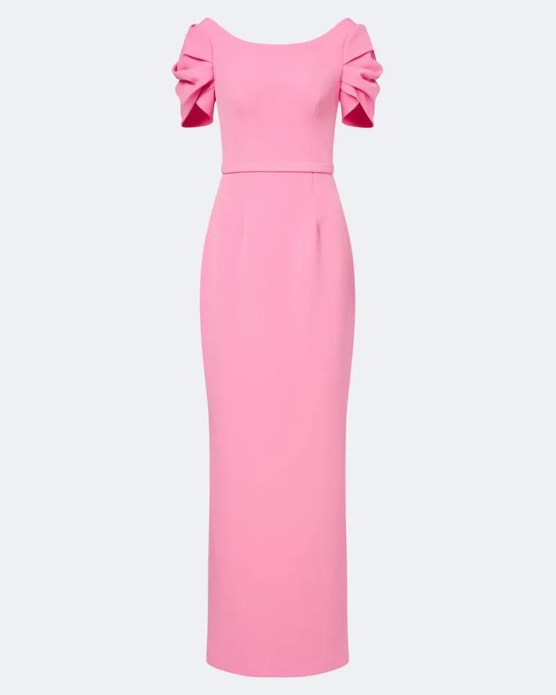 Safiyaa Robe Vanina aus Crêpe Rosa