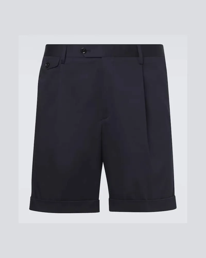 LARDINI Bermuda-Shorts aus einem Baumwollgemisch Blau
