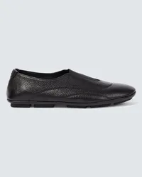 Dolce & Gabbana Slip-Ons aus Leder Schwarz