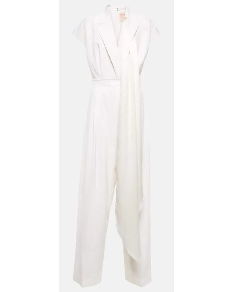 Roksanda Ilincic Bridal Jumpsuit aus Wolle Weiss