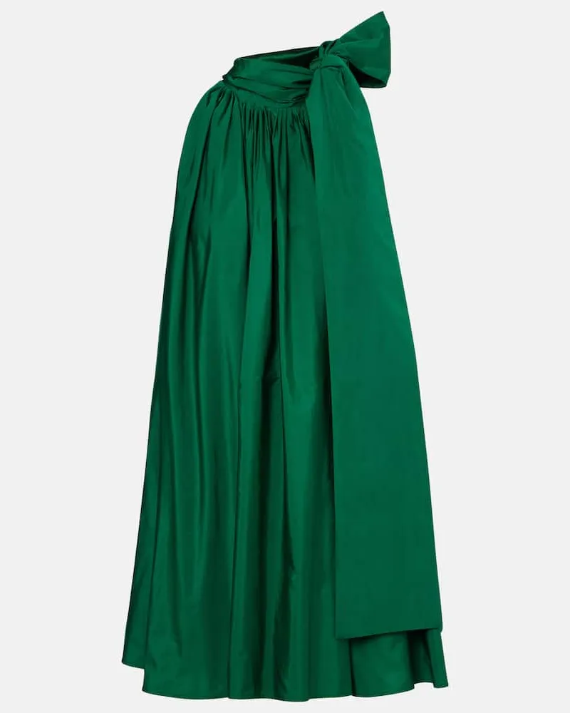 Max Mara Minikleid Beber aus Taft Grün