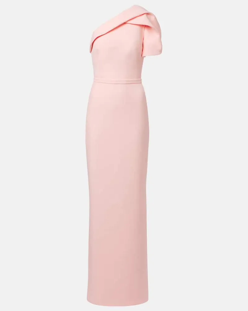 Safiyaa Robe aus Crêpe Rosa