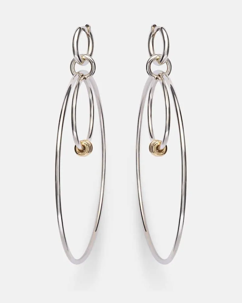 Spinelli Kilcollin Ohrringe Echo 18kt Gelbgold mit Diamanten Silber