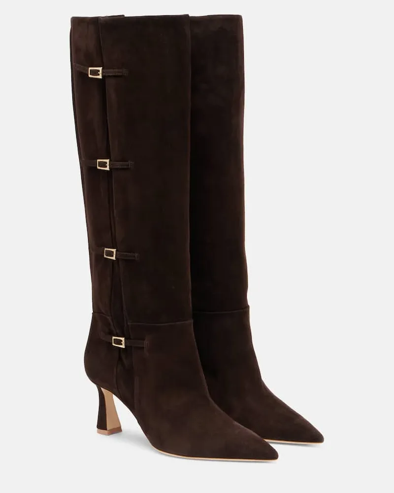 Malone Souliers Stiefel Nolan 70 aus Veloursleder Braun