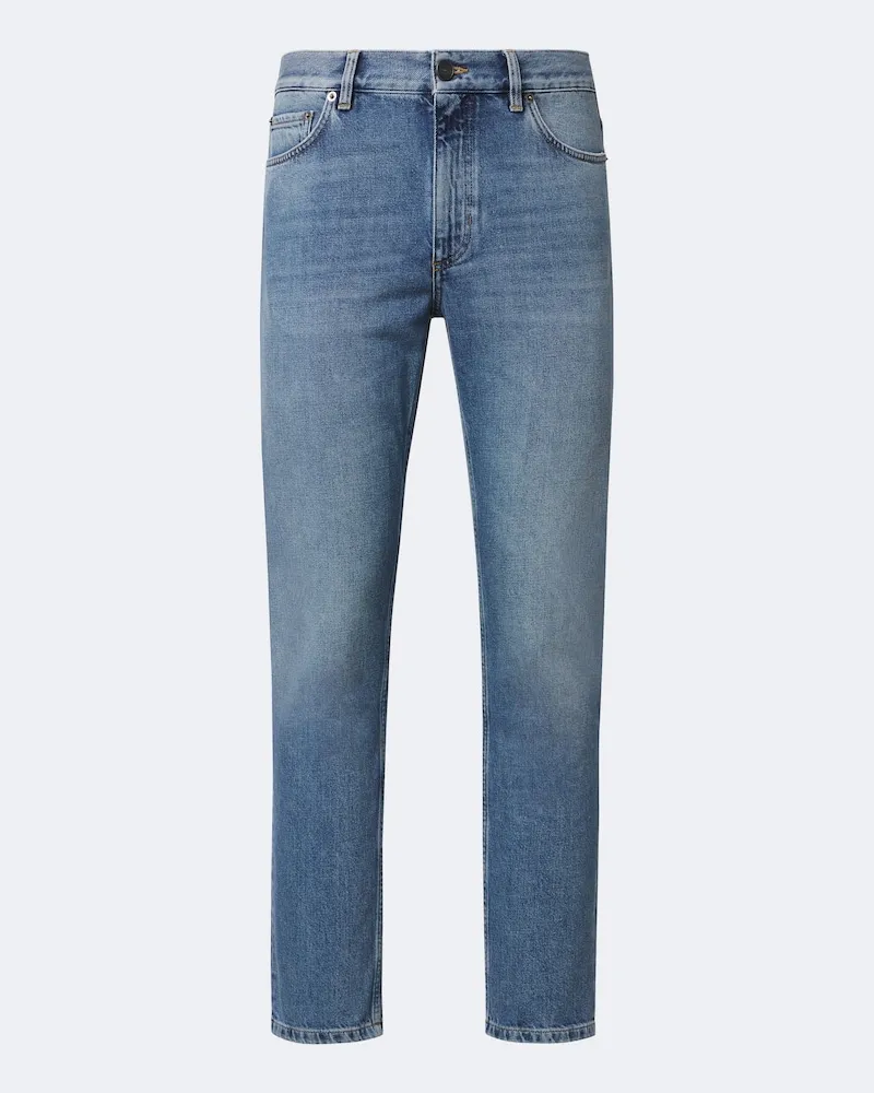 Ermenegildo Zegna Slim Mid-Rise Jeans Blau