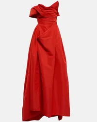 Vivienne Westwood Off-Shoulder-Robe aus Satin Rot