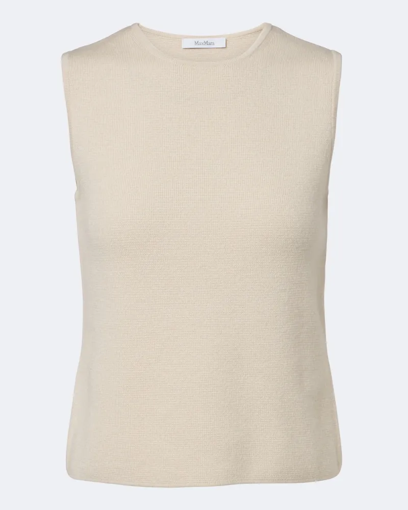 Max Mara Pullunder aus Wolle und Kaschmir Beige