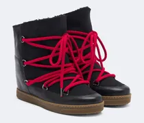 Snow Boots Nowles aus Leder und Veloursleder