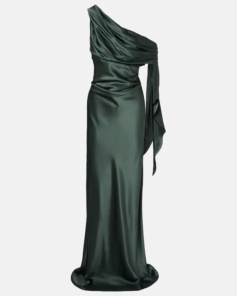 The Sei Robe aus Seidensatin Grün