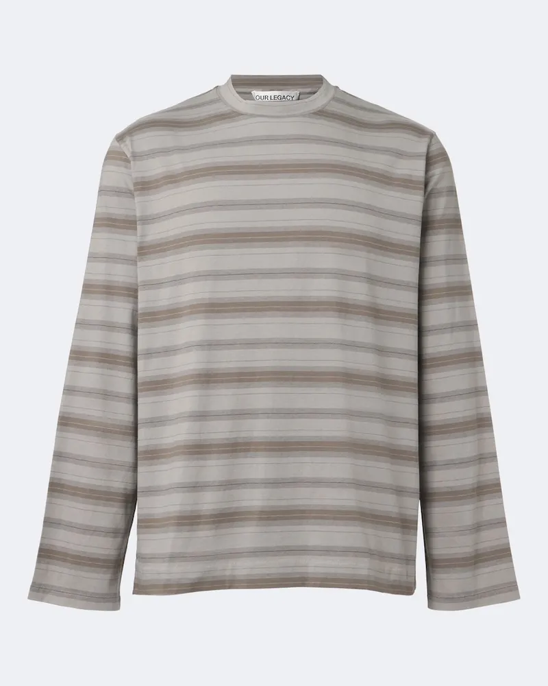 Our Legacy Longsleeve Box aus Baumwoll-Jersey Grau