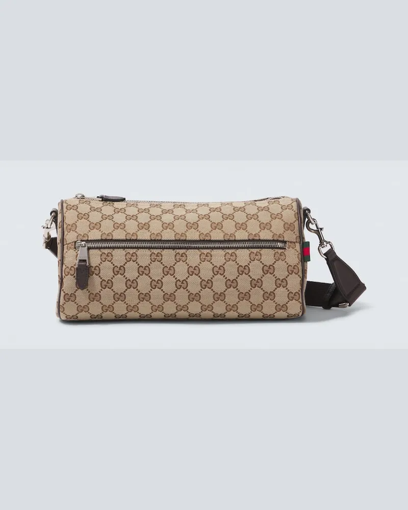 Gucci Crossbody Bag GG Small aus Canvas Beige