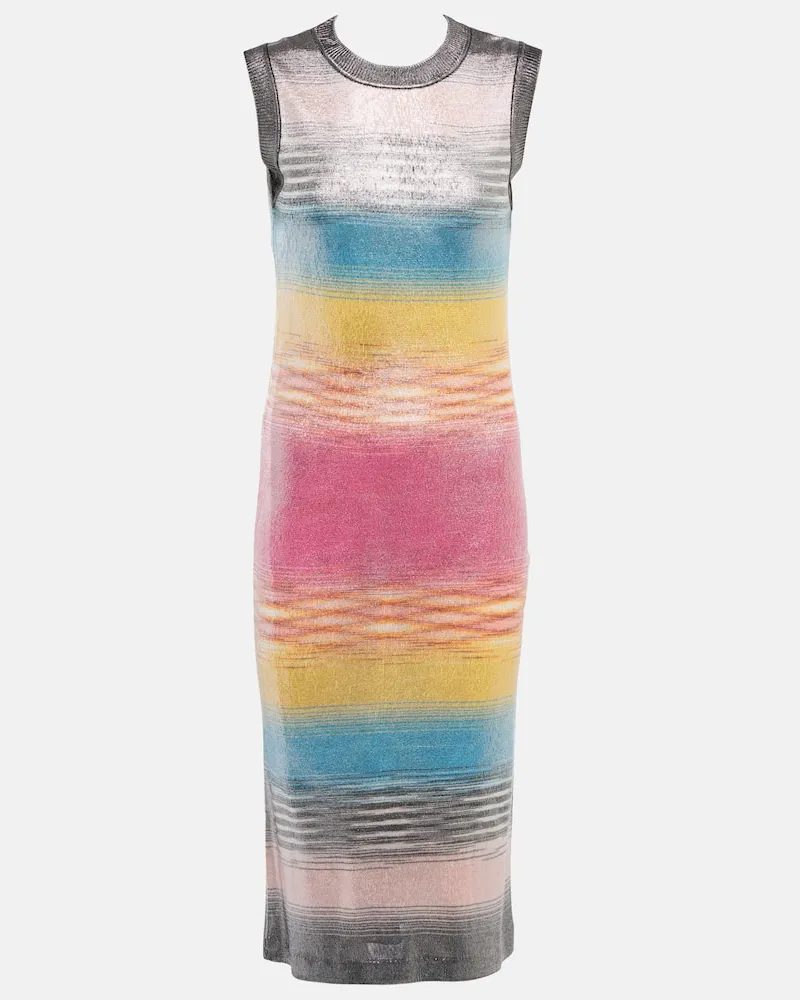 Missoni Midikleid aus Strick Multicolor