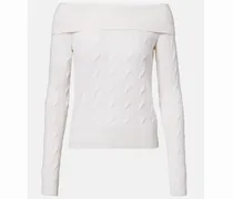Off-Shoulder-Pullover aus Kaschmir
