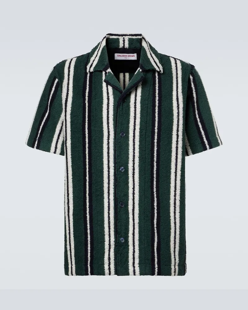 Orlebar Brown Hemd Griffith aus Frottee Multicolor