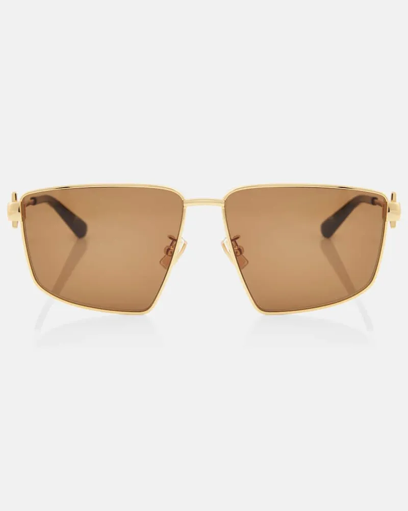 Bottega Veneta Eckige Sonnenbrille Braun
