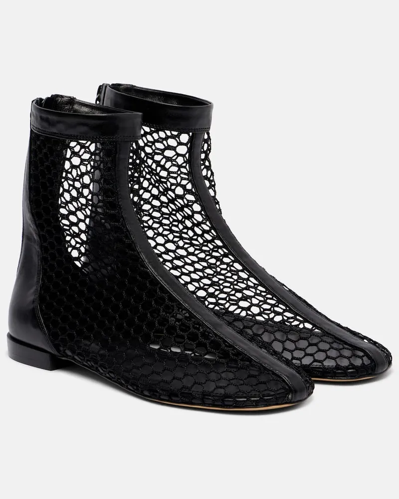 SOULIERS MARTINEZ Ankle Boots Maxima aus Mesh Schwarz