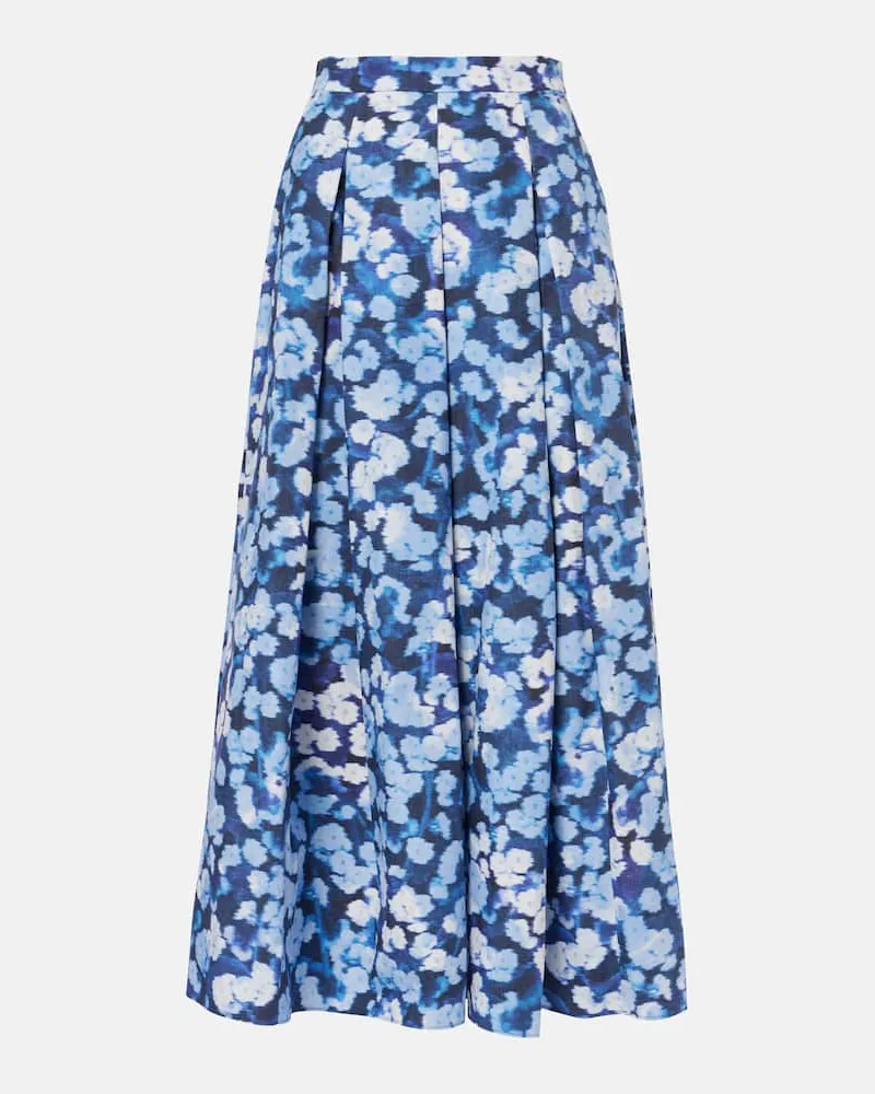 Erdem Midirock aus Baumwolle Blau