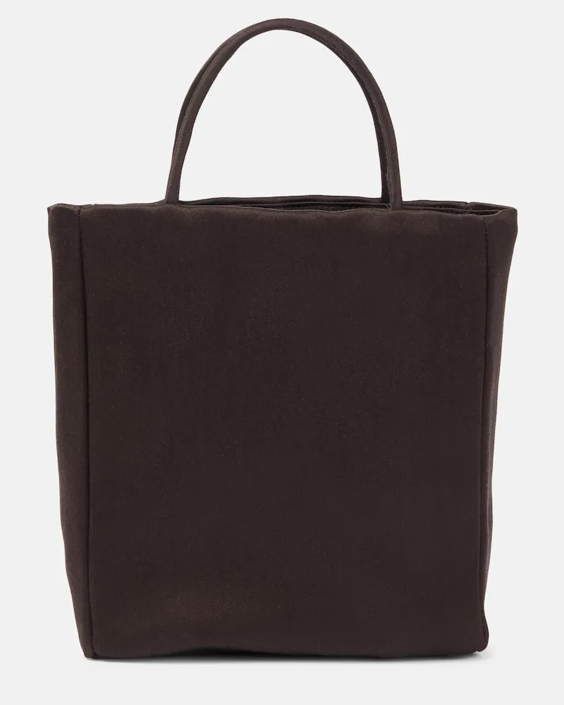 The Row Tote Bag Cecily aus Satin Braun