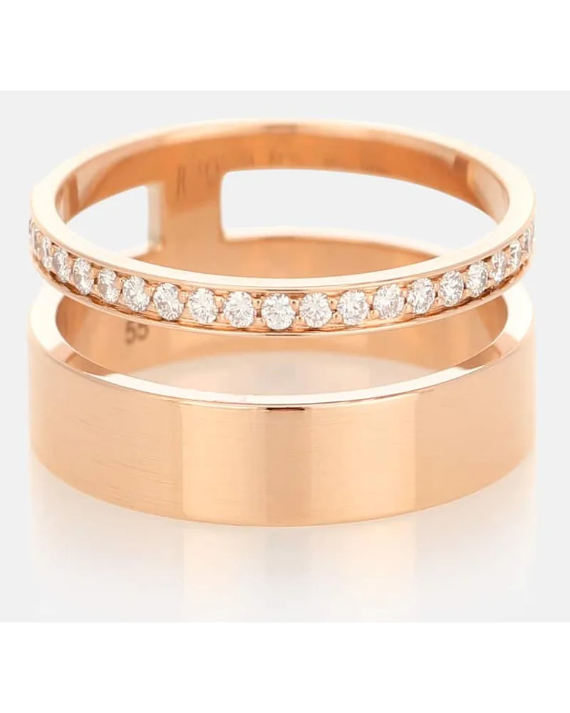 Repossi Ring Berbere Module aus 18kt Rosegold mit Diamanten Gold