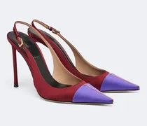 Slingback-Pumps aus Satin